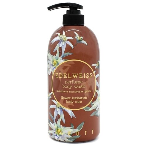 Jigott Perfume Body Wash Edelweiss Гель для душа парфюмированный Эдельвейс 750 мл