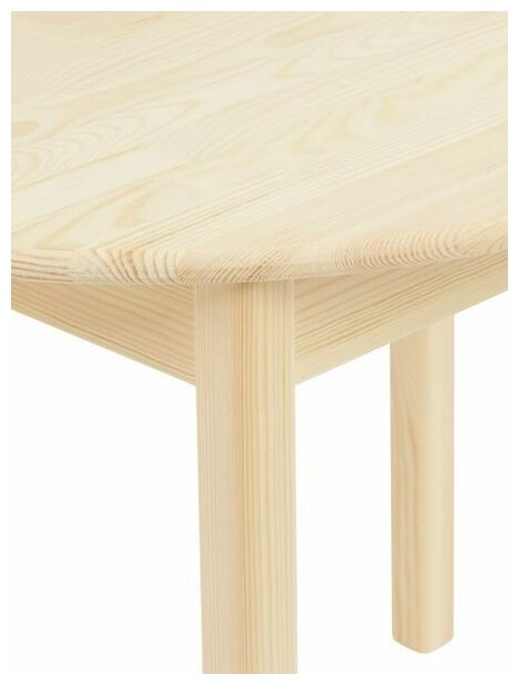 Стол кухонный овальный 79*110 KETT-UP ECO LERHAMN (лерхамн), KU365.1, деревянный без покрытия - фотография № 5