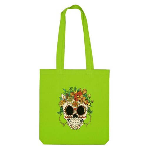 Сумка шоппер Us Basic, зеленый cool skull