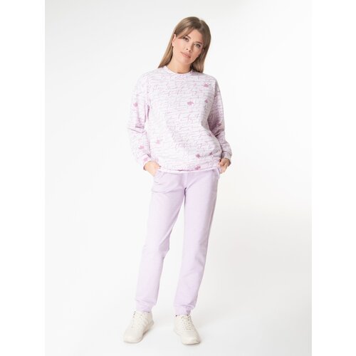 фото Брюки vis-a-vis, размер m, розовый, бежевый