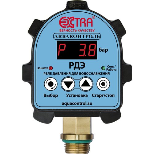 Реле давления воды электронное EXTRA Акваконтроль РДЭ G1/2 2,2 кВт (точность 5%)