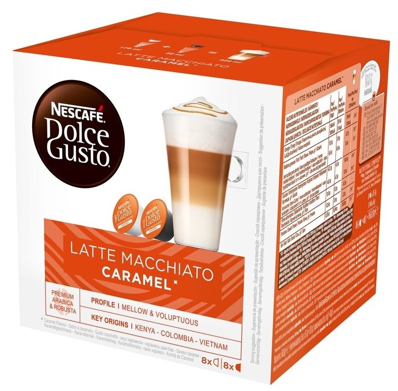 Кофе в капсулах Nescafe Dolce Gusto Latte Macchiato Caramel, 16 капсул - фотография № 7