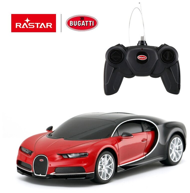 Машина р/у 1:24 Bugatti Chiron Цвет Красный