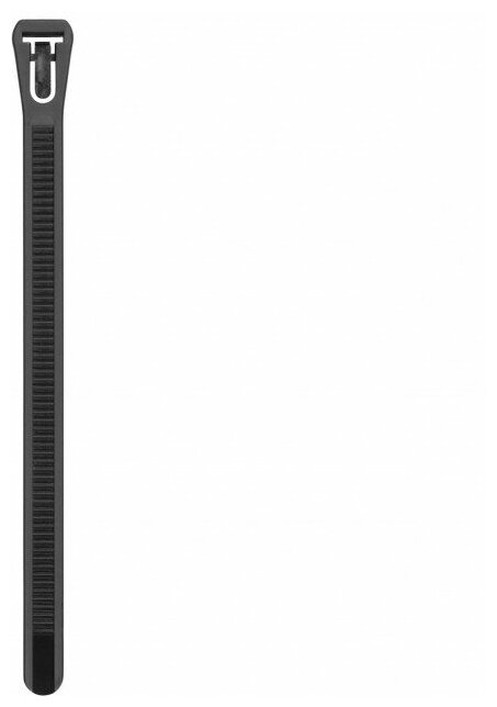 Стяжка многоразовая нейлоновая PRM 7,5х300мм, черная (12 шт.) Европартнер - фото №4
