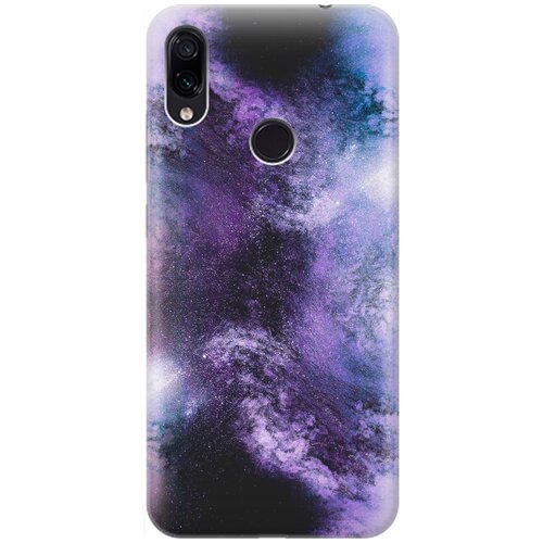 фото Re:pa накладка transparent для xiaomi redmi note 7 / note 7 pro с принтом "космическое свечение"