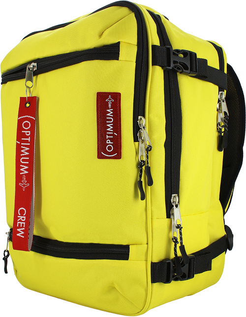 Сумка дорожная сумка-рюкзак Optimum Crew 401357171, 24 л, 40х30х20 см, ручная кладь, желтый