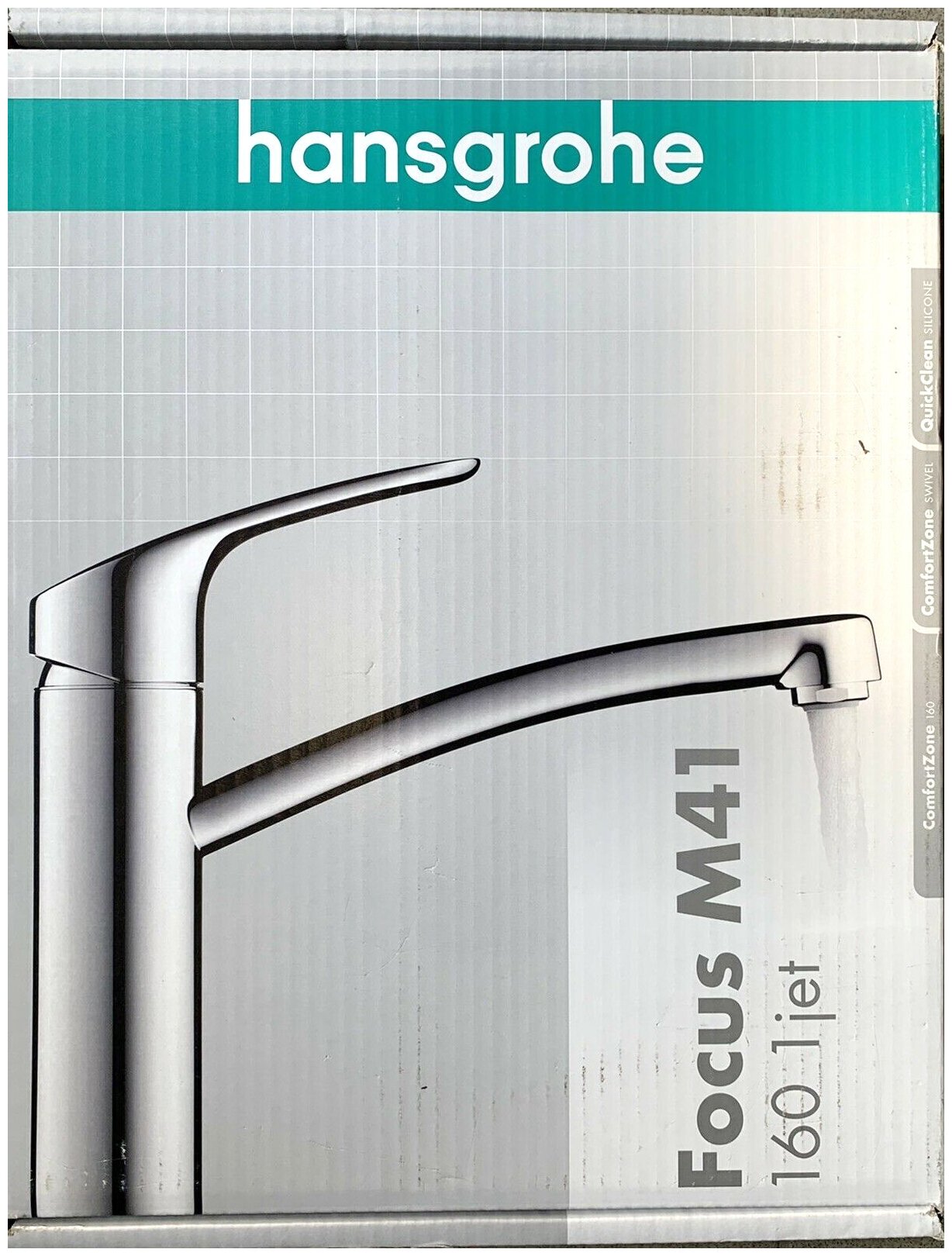 Смеситель для кухонной мойки hansgrohe Focus M41 160, для водонагревателей открытого типа 31804000, хром - фото №8