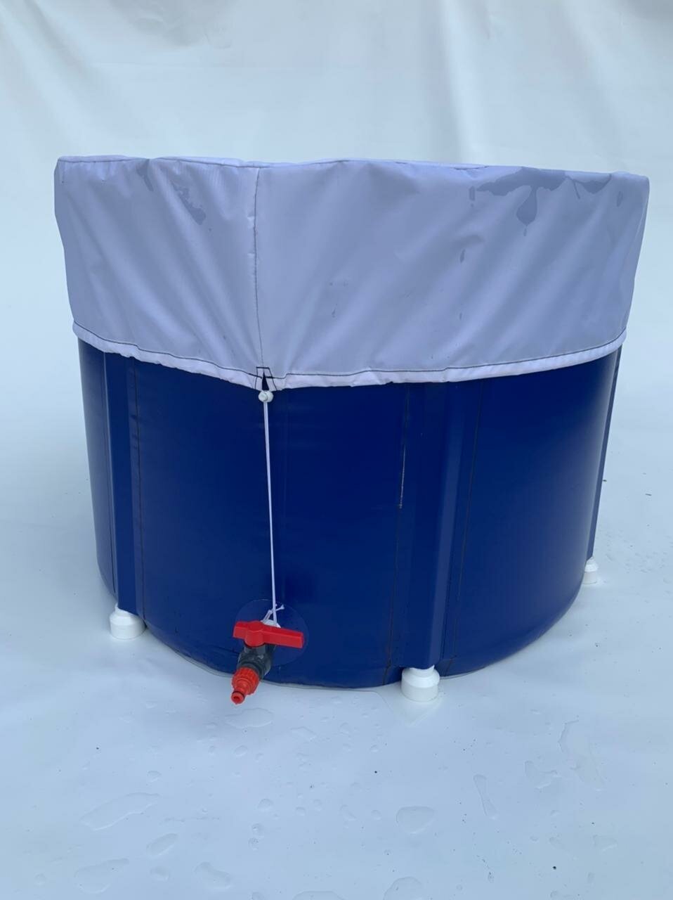 Складная ёмкость 250 L для воды полива душа ПВХ 3в1 (бак/бочка) крышка и кран Диво ТМ