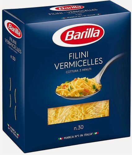 Изображение товара Упаковка 14 штук Вермишелька №30 Barilla Филини 450г