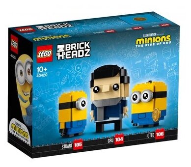 Конструктор LEGO BrickHeadz 40420 Грю, Стюарт и Отто, 244 дет.