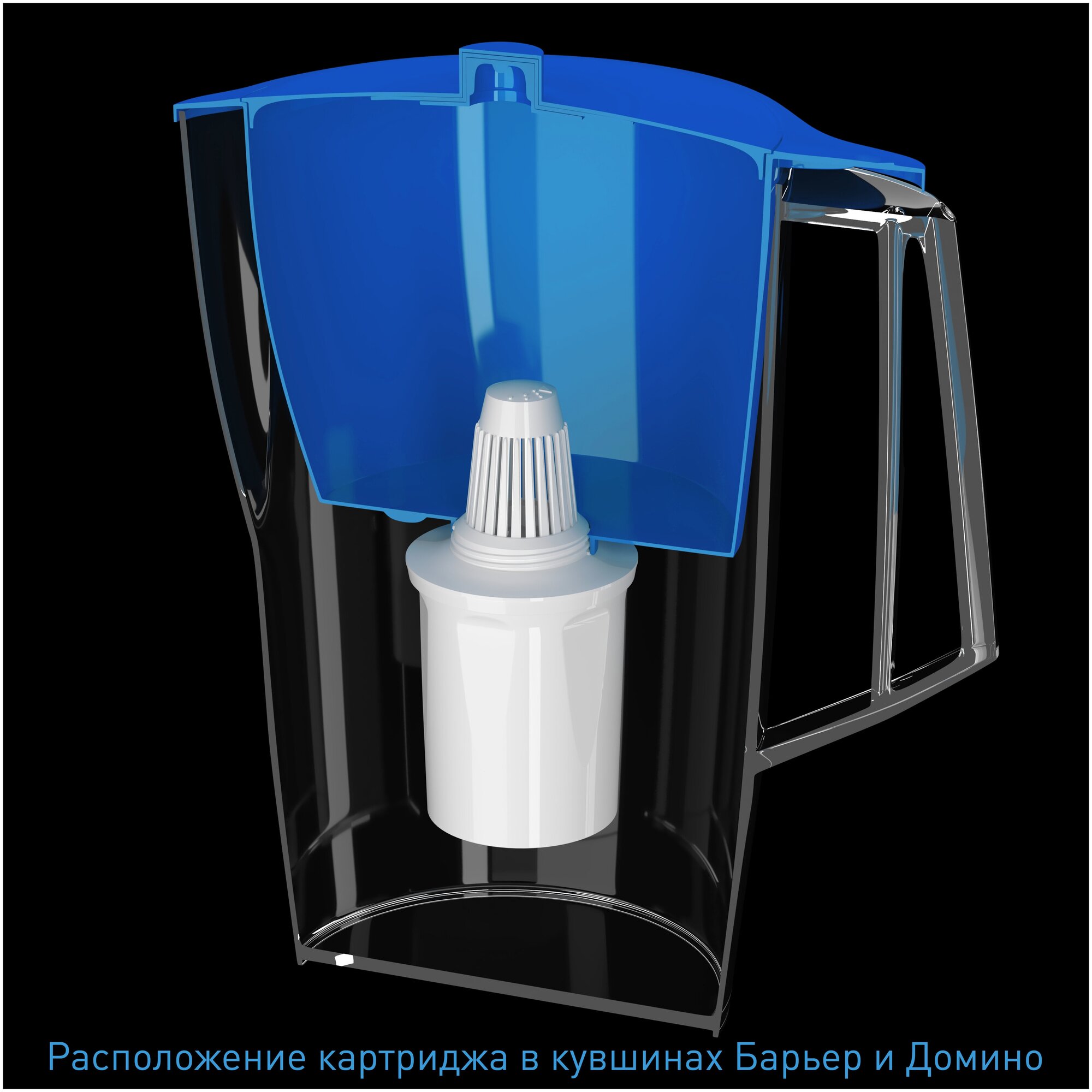 Start К1105 (3 шт). - универсальный сменный картридж (кассета) для кувшина Домино, Барьер (резьба 4 см) или других брендов под конус (7 см с адаптером) - фотография № 2