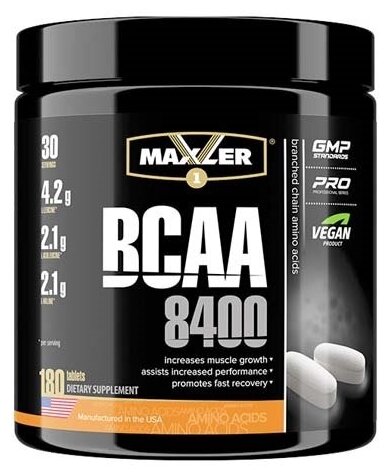 BCAA в капсулах, таблетках Maxler BCAA 8400 180 таб