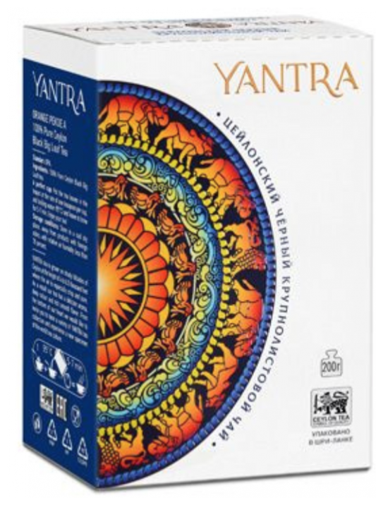 Чай черный цейлонский крупнолистовой Yantra Классик, стандарт OPA, 200 г - фото №1