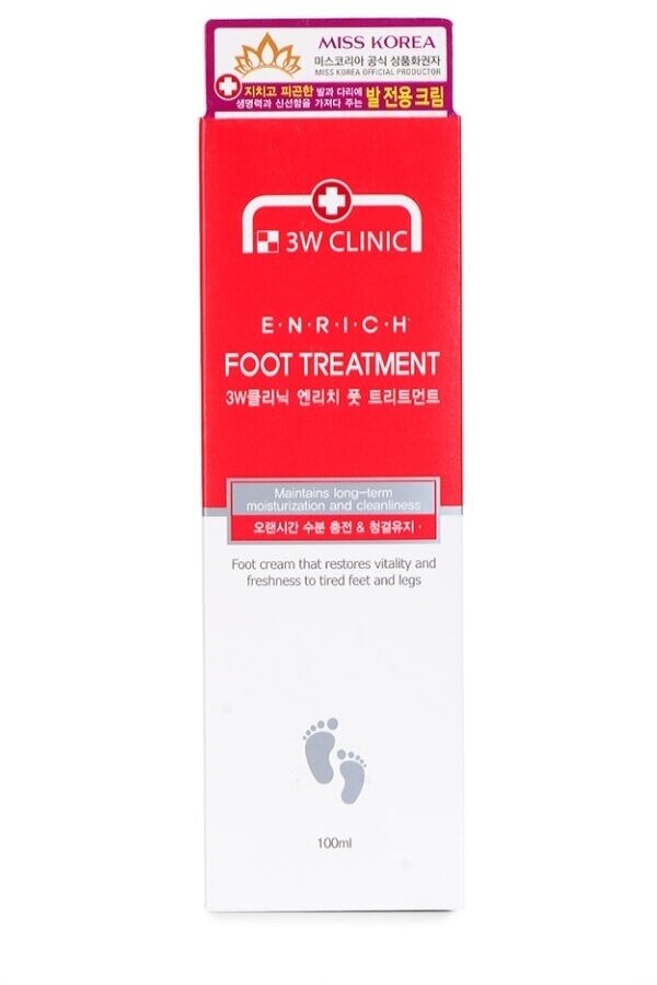 Крем для ног лечебный 3W Clinic Enrich Foot Treatment, 100 мл - фото №11