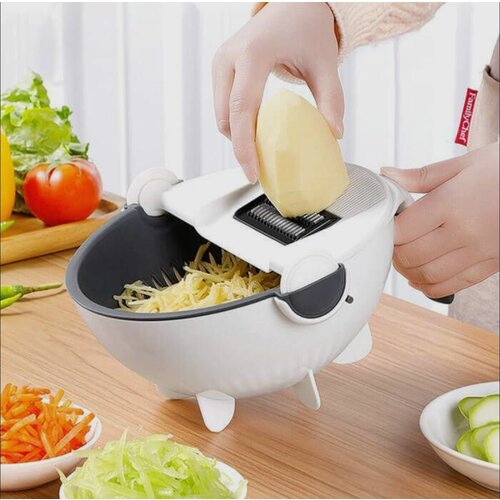 Многофункциональная овощерезка с функцией дуршлага 9 в 1