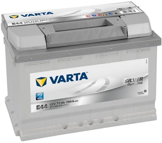 Аккумулятор Varta E44 Silver Dynamic 577 400 078, 278x175x190, обратная полярность, 77 Ач