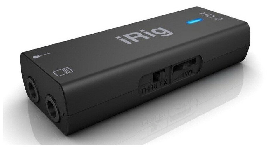 IK Multimedia iRig HD 2 компактный аудио интерфейс для гитары/баса с подключением к iOS и Mac