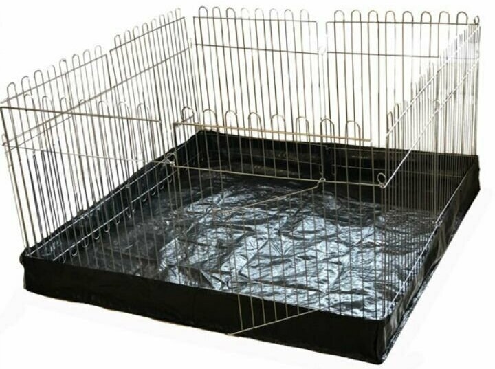 Комплект Вольер для собак высота 75 см, 8 секций с квадратным полом - фотография № 3
