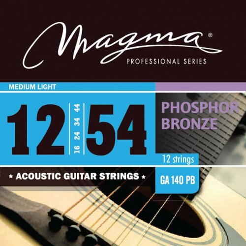 Комплект струн для 12-струнной гитары Magma GA140PB12 струны