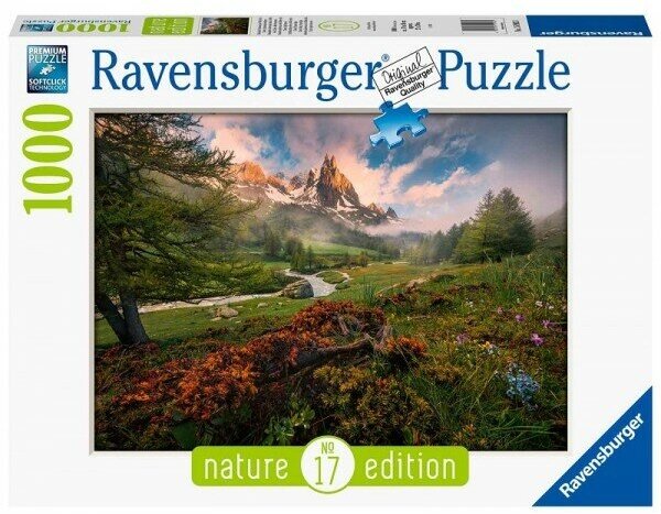 Пазл Ravensburger 1000 Природа. Долина Валле-де-ла-Кларе в Французских Альпах, арт.15993