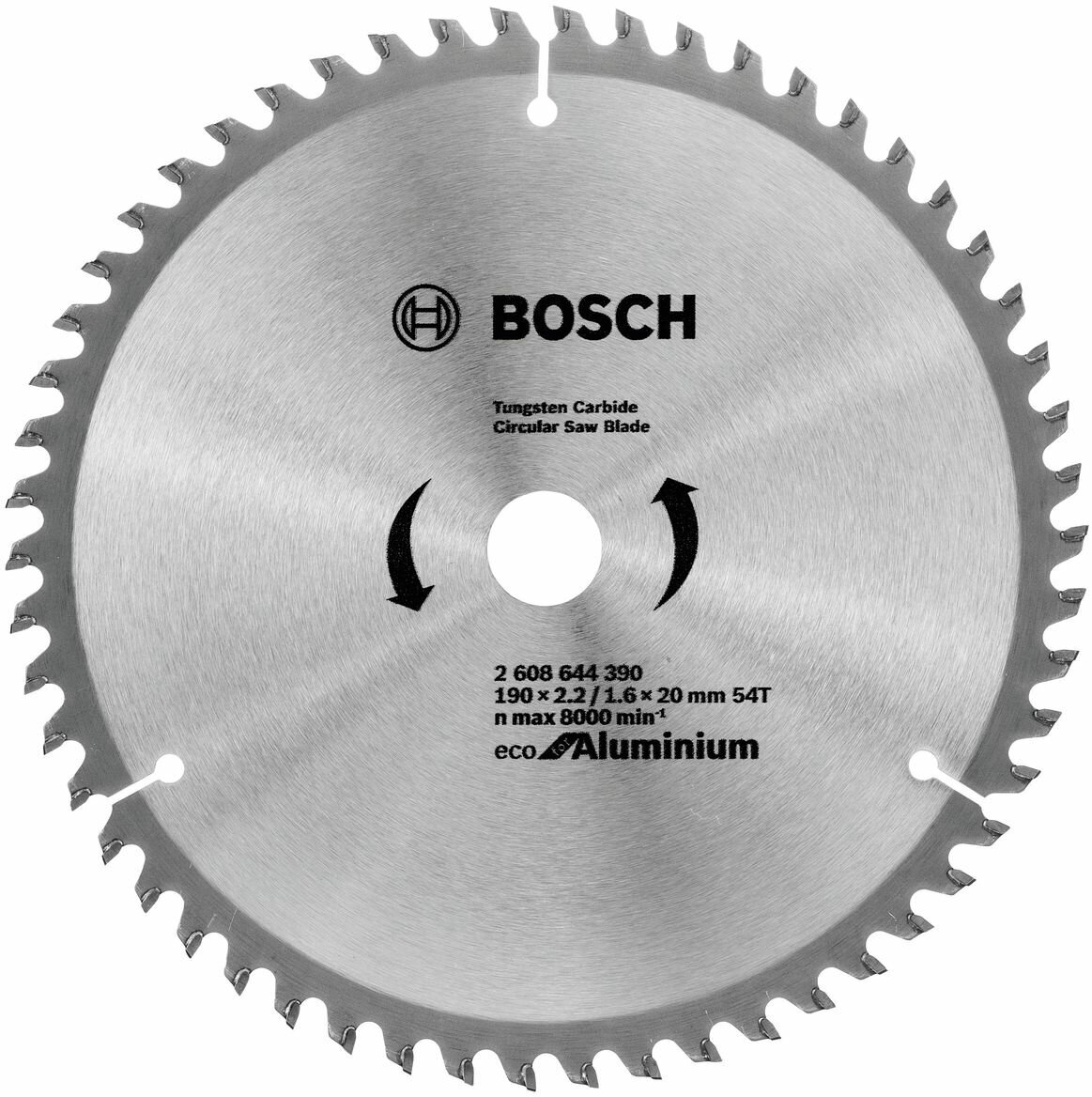 Диск пильный Bosch твердосплавный 190х20х 54 ECO (390) .