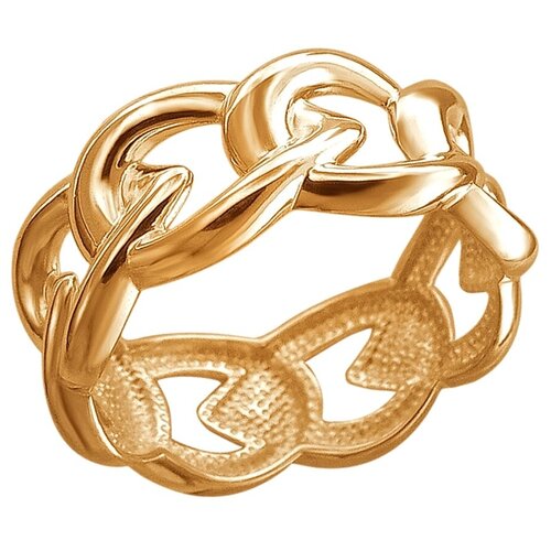 фото Эстет кольцо из серебра с позолотой 01к0513037а, размер 17.5