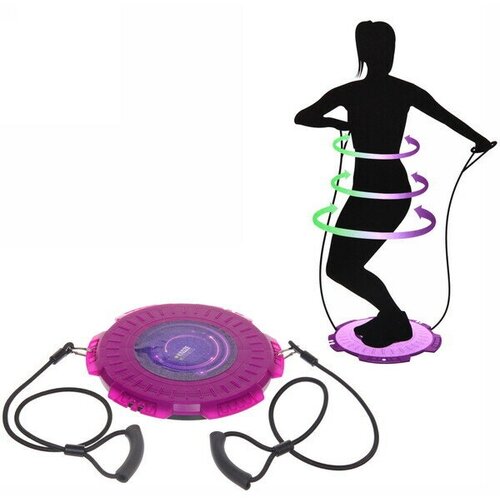 Диск вращающийся Gracefulness d- 30 см с эспандерами нагрузка 13 кг фиолетовый 1499₽