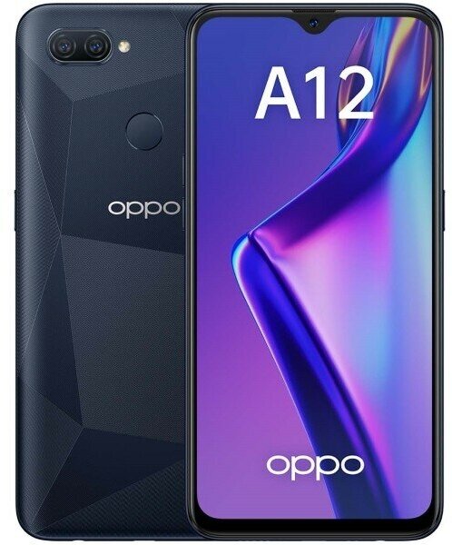 Смартфон Oppo A12 3/32Gb Черный 2sim/6.22"/1520*720/8*2.3ГГц/3Gb/32Gb/mSD/13+2Мп/And9/4230mAh