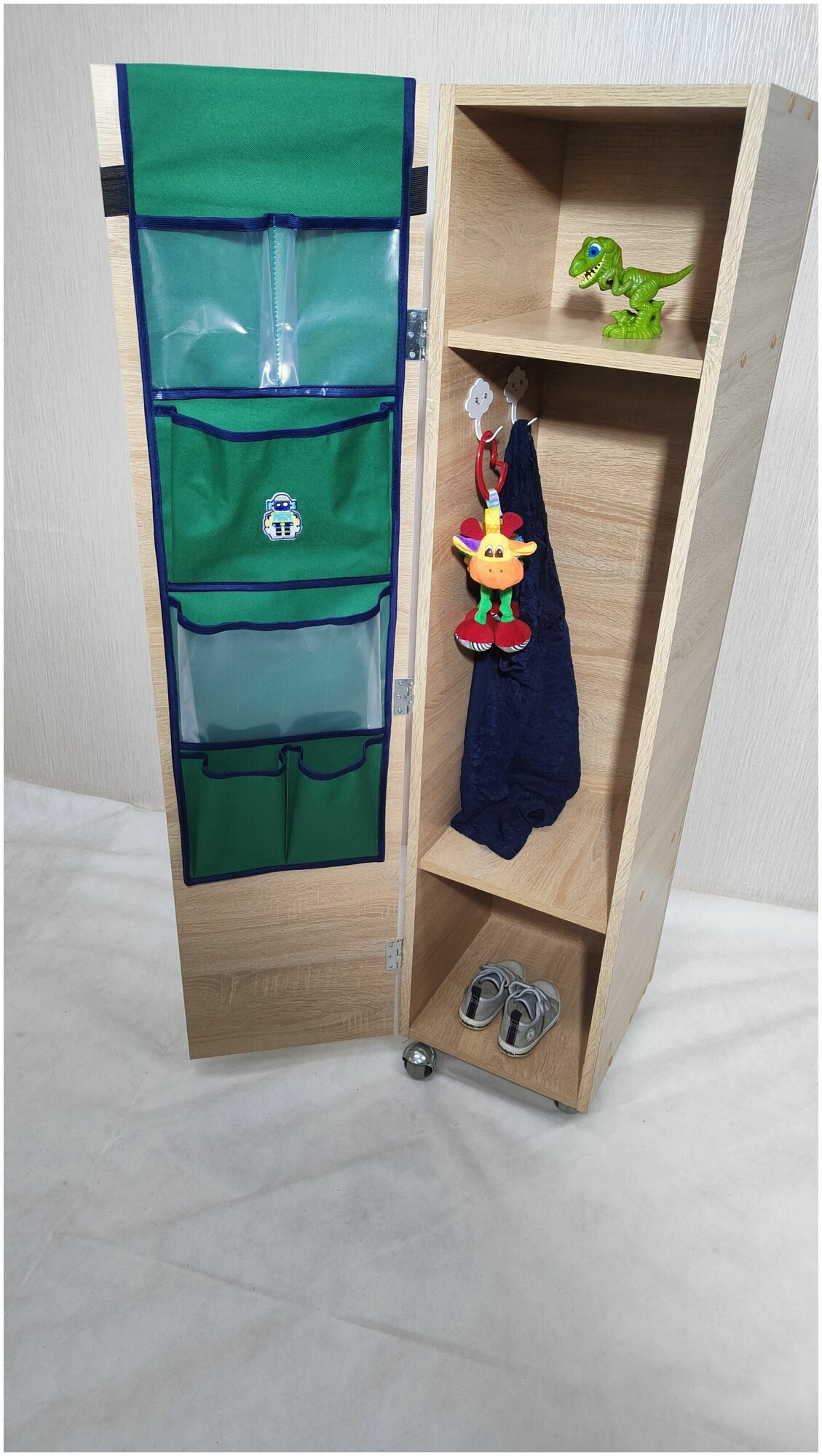 Кармашек органайзер на шкафчик в детский садик для мальчика 88*26 см К100007 Три Лисы - фотография № 11