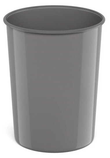 фото ErichKrause Корзина для бумаг и мусора 13.5 литров ErichKrause Classic, литая, серая