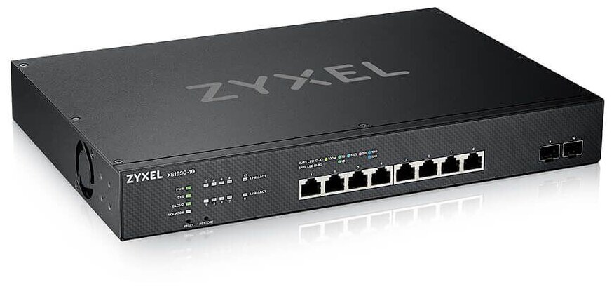 Коммутатор/ ZYXEL Hybrid Smart Switch ZYXEL NebulaFlex XS1930-10, rack 19 ", 8xRJ-45: 1 / 2.5 / 5 / 10G, 2xSFP +, standa