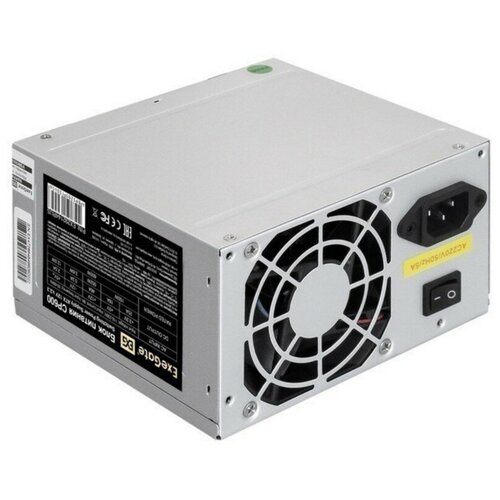 Блок питания 600W ExeGate CP600 ATX 204 pin 3xSATA IDE fan 80mmкабель питания EX292144RUS-PC 263600₽