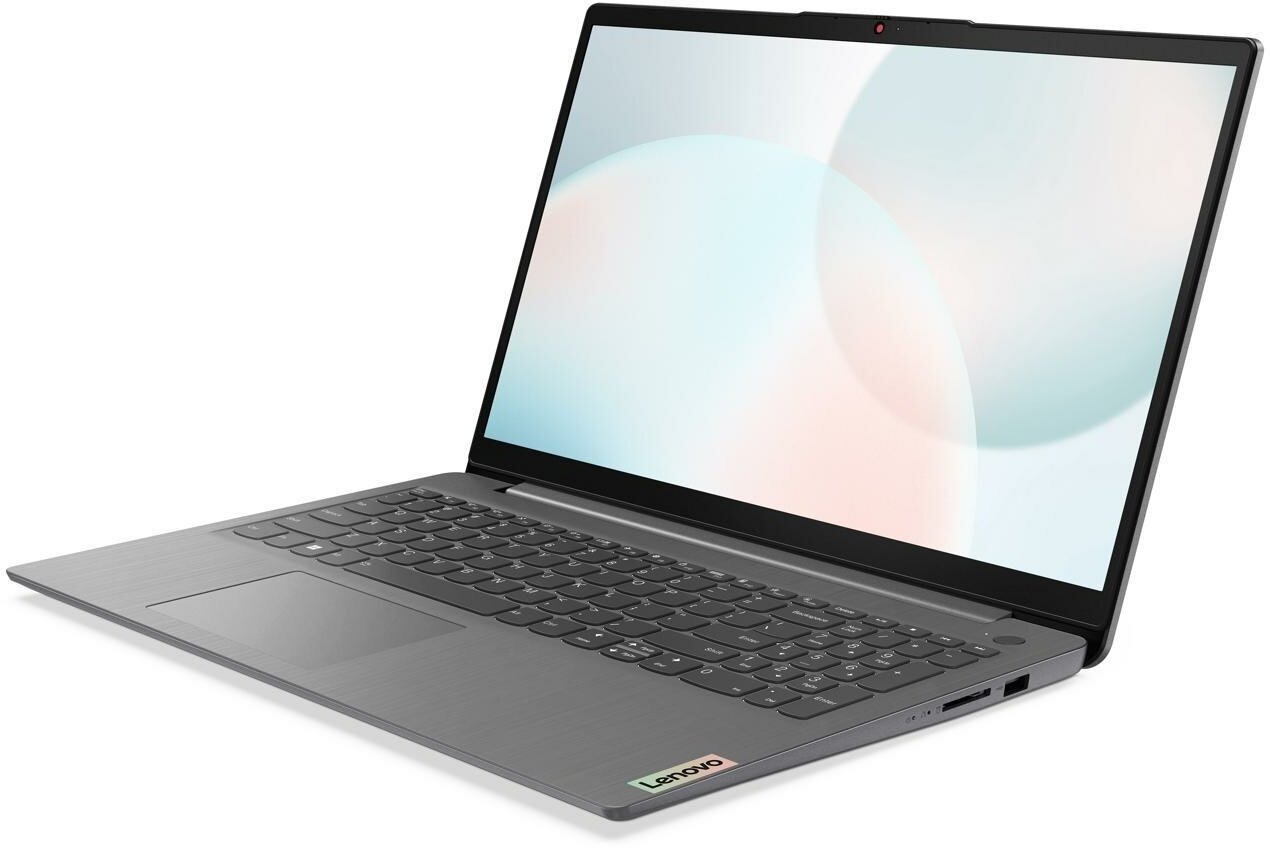 Ноутбук 156" Lenovo IdeaPad 3 15IAU7 Core i5 1235U/8Gb/256Gb SSD/156" FullHD/DOS Серый (82RK00TRPS)