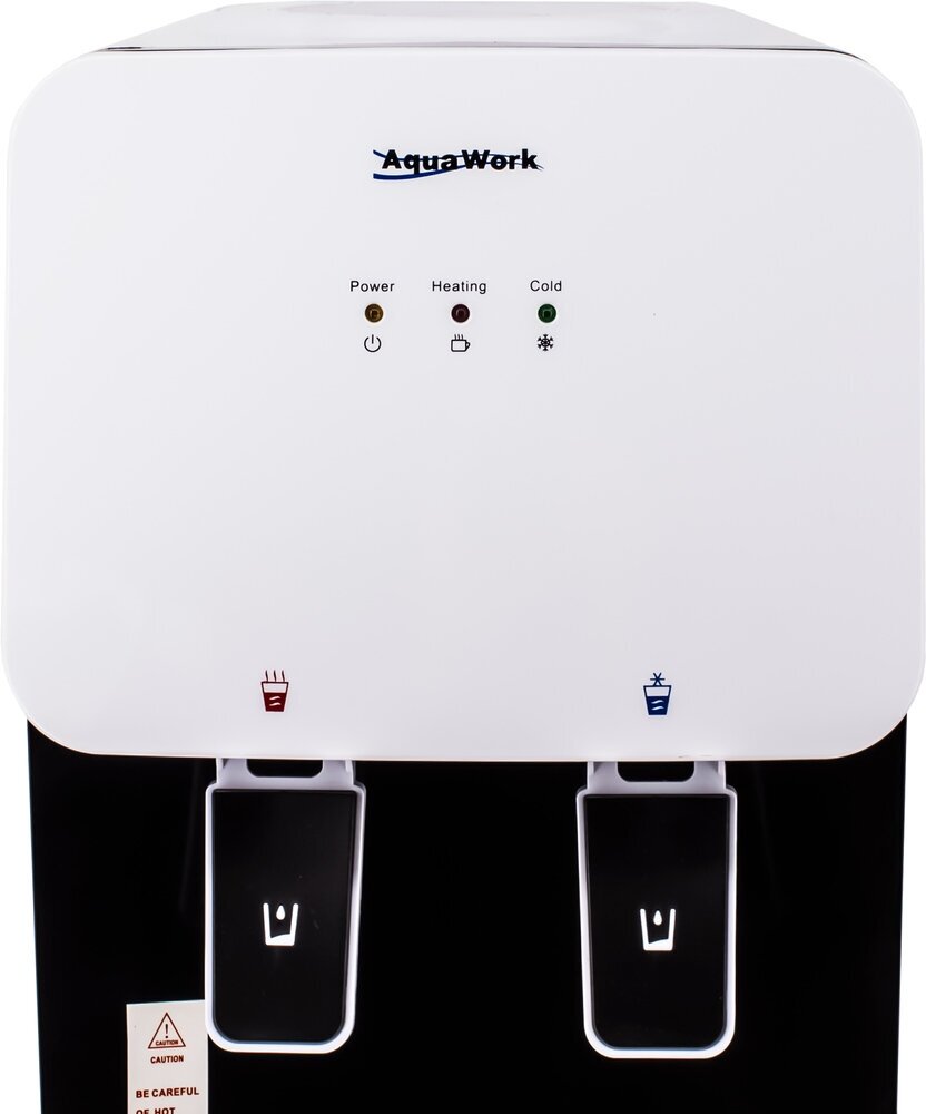 Кулер для воды напольный Aqua Work 24-LD бело-черный с нагревом и охлаждением - фотография № 5