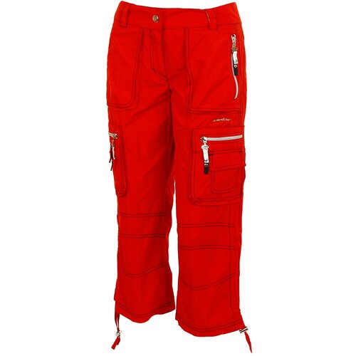 фото Капри sportalm демисезонные, прямой силуэт, повседневный стиль, карманы, размер 42, красный