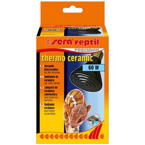 sera теплоизлучатель керамический reptil thermo ceramic 60w цоколь е27 Термолампа Sera Thermo Ceramic (32010) 60 Вт