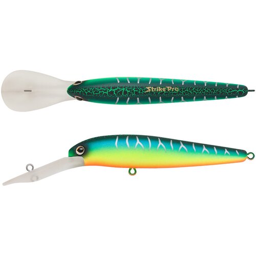 фото Воблер минноу strike pro s.p. walleye minnow 90, цвет: a223s-rp pearl mat tiger, (jl-022f#a223s-rp)