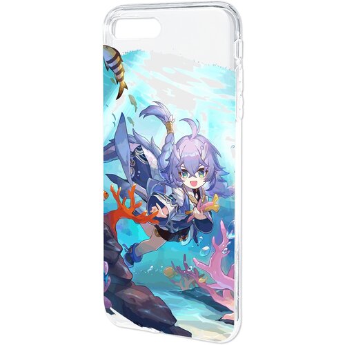 Силиконовый чехол Mcover для Apple iPhone 7 Plus / iPhone 8 Plus Honkai Impact, Байлу