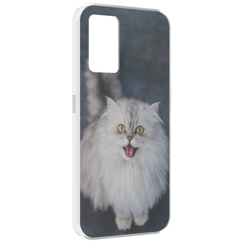 Чехол MyPads порода кошки британская длинная для Oppo K10 4G задняя-панель-накладка-бампер чехол mypads порода кошка бирман для oppo k10 4g задняя панель накладка бампер