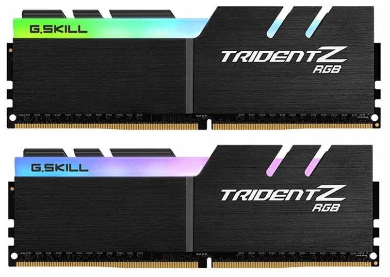 Оперативная память G.skill DDR4 32Gb (2x16Gb) 3200MHz pc-25600 Trident Z RGB (F4-3200C16D-32GTZR)