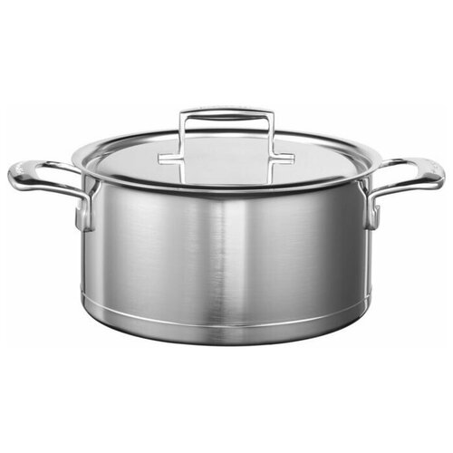 Низкая кастрюля с крышкой 5,68 л, нержавеющая сталь, KC2T60LCST, KitchenAid