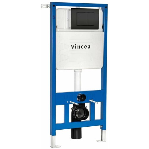 Инсталляция для подвесного унитаза Vincea VIS-601, 500*1112, с кнопкой черного цвета
