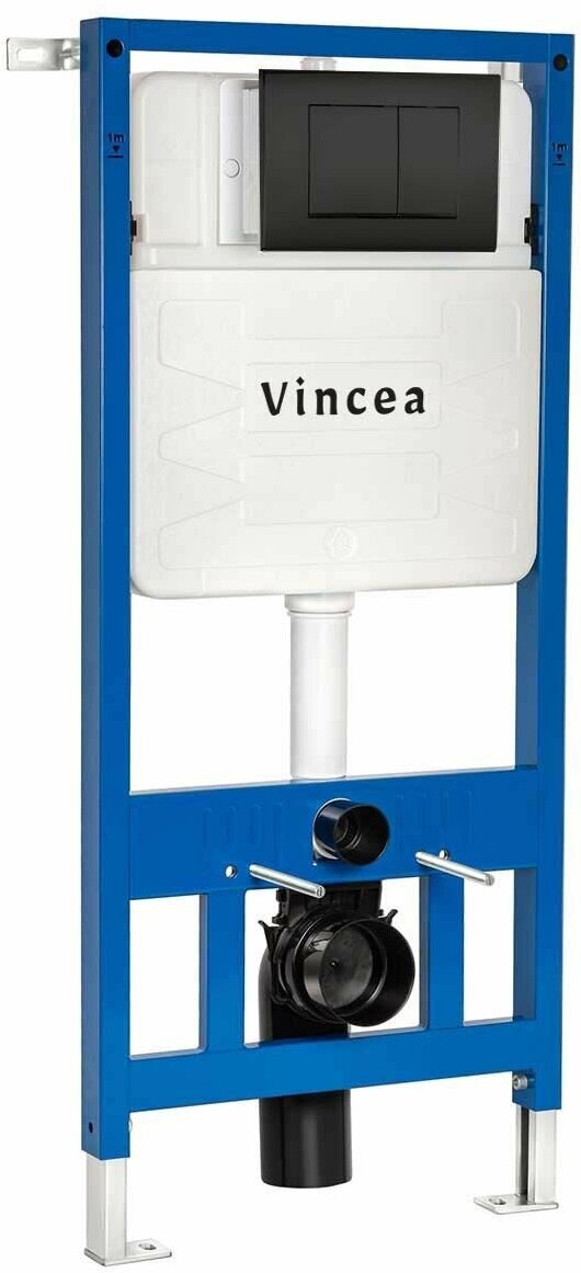 Инсталляция для подвесного унитаза с черной кнопкой Vincea VIS-601 VFP-001MB