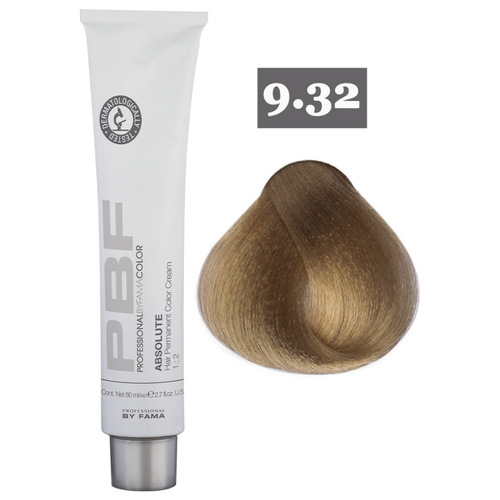 By Fama Краска для волос 9.32 Very light beige blonde 80ml