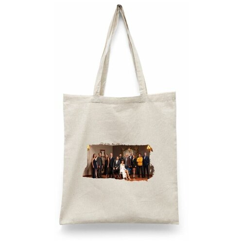 фото Сумка-шоппер унисекс каждому своё "турецкий сериал/азизе/azize" белая