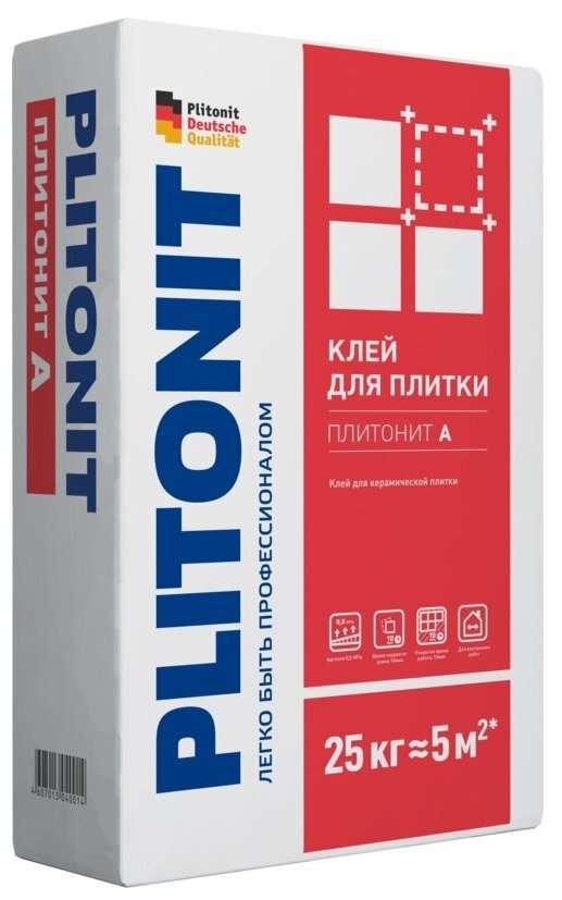 фото Клей для плитки и камня Plitonit А