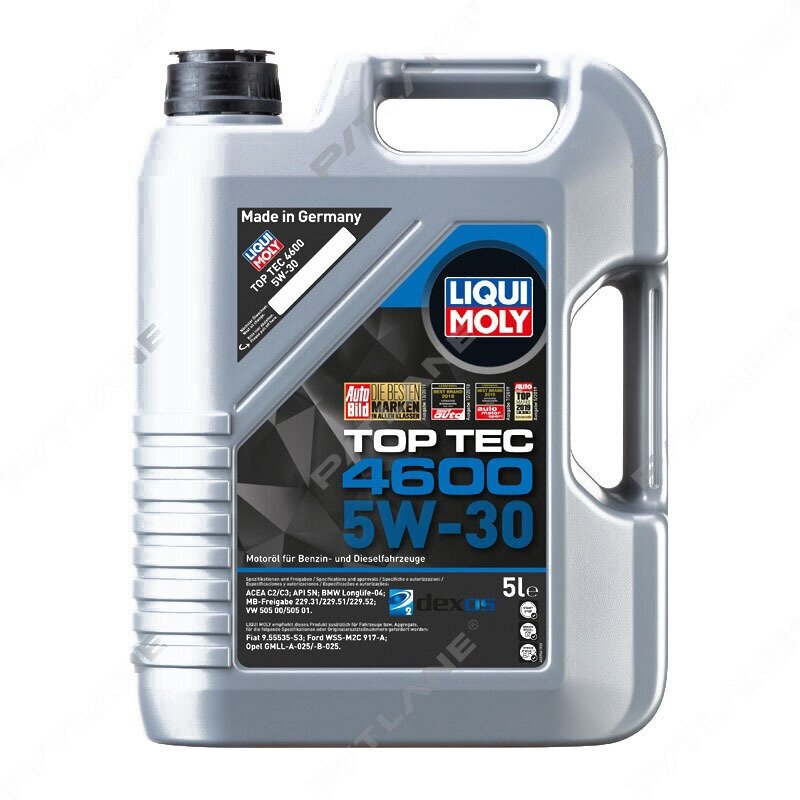 Масло Liqui Moly 5W30 Top Tec 4600 CF/SN C3 HC-синт. 5л моторное масло (8033)