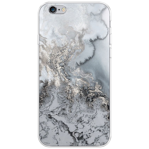 Силиконовый чехол на Apple iPhone 6S / Айфон 6S Морозная лавина серая силиконовый чехол на apple iphone 11 айфон 11 морозная лавина серая