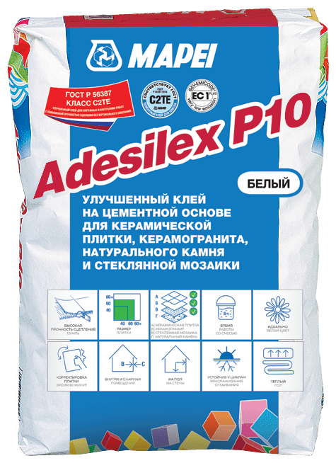 Клей для плитки и камня Mapei Adesilex P10