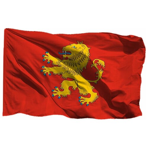 флаг бикинского краснознамённого 77 погранотряда на шёлке 90х135 см для ручного древка Флаг Ржева на шёлке, 90х135 см - для ручного древка